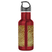 Bouteille D'eau William Morris Marigold Motif de fleurs antiques (Dos)