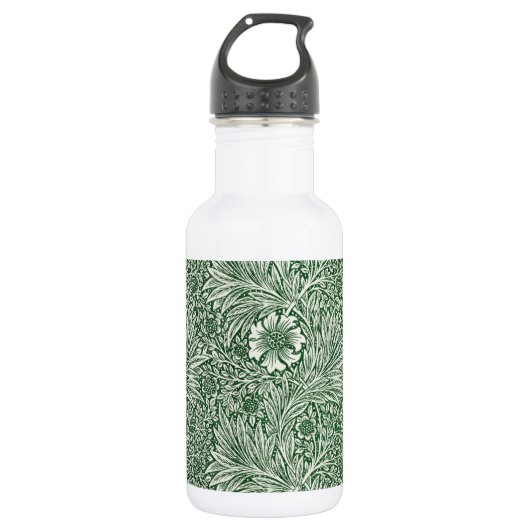 Bouteille D'eau william morris marigold vert floral fleur (Devant)