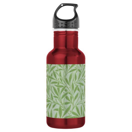 Bouteille D'eau William Morris Saule Fleur Classique Vert (Devant)