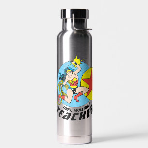 Bouteille D'eau Wonder Woman Étoile rouge enseignant