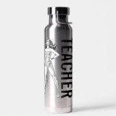Bouteille D'eau Wonder Woman Pose noir & blanc (Gauche)
