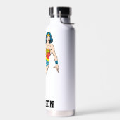 Bouteille D'eau Wonder Woman Run | Ajouter Votre Nom (Gauche)