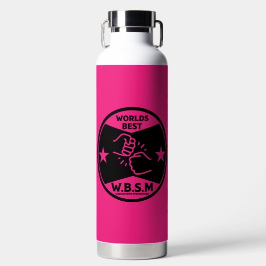 BOUTEILLE D'EAU WORLDS MEILLEUR ÉTAPE MÈRE (Avant)