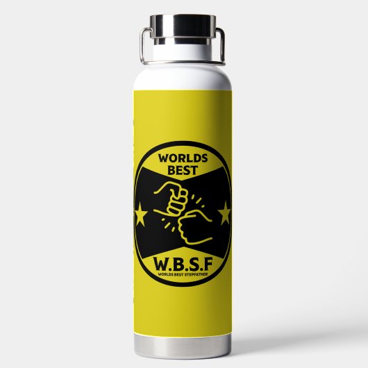 BOUTEILLE D'EAU WORLDS MEILLEUR STEPFATHER (Plage)