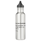 Bouteille D'eau WOW Exercice Guidelines Water Bottle (Gauche)