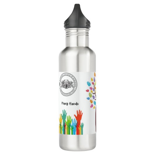 Bouteille D'eau WSF/ICS-US de nombreuses mains - Mission Bottle (Gauche)