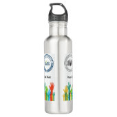 Bouteille D'eau WSF/ICS-US de nombreuses mains - Mission Bottle (Dos)