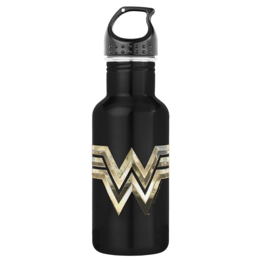 Bouteille D'eau WW84 | Logo de Golden Wonder Woman (Devant)