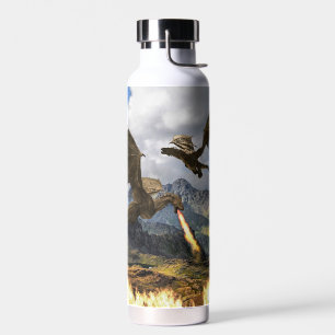Bouteille D'eau Wyvern de dragon de respiration incendie