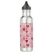 Bouteille D'eau XOXO & Always Be Mine Pink & Red (Gauche)