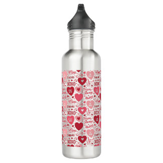 Bouteille D'eau  XOXO & Always Be Mine Pink & Red