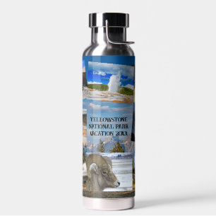 Bouteille D'eau Yellowstone 9 Photos Personnaliser Texte Vacuum Se