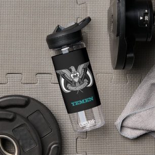 Bouteille D'eau Yéménite Fitness & Armoiries du Yémen / drapeau