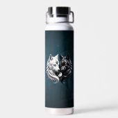 Bouteille D'eau Yin Yang Wolves. (Arrière)