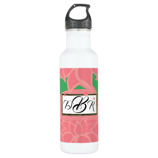 Bouteille D'eau Yoga Lotus Monogramme (Devant)