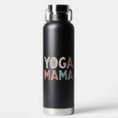 Bouteille D'eau Yoga Mama personnalisé isolé (Avant)