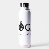 Bouteille D'eau YOGA Mangez le sommeil pose répéter amusant boutei (Gauche)
