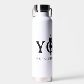 Bouteille D'eau YOGA Mangez le sommeil pose répéter amusant boutei (Avant)