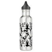 Bouteille D'eau Yoga pose motif 01.w BG (Gauche)
