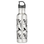 Bouteille D'eau Yoga pose motif 01.w BG (Dos)