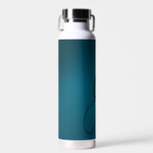 Bouteille D'eau "You & Me - Minimal Blue Love Water Bottle" (Avant)
