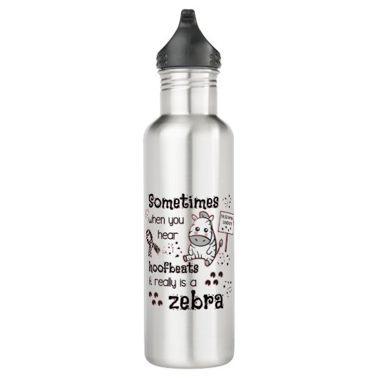 Bouteille D'eau Zebra awareness (Droite)