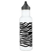 Bouteille D'eau Zebra Print, Zebra Stripes, Noir Et Blanc (Droite)