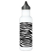 Bouteille D'eau Zebra Print, Zebra Stripes, Noir Et Blanc (Gauche)