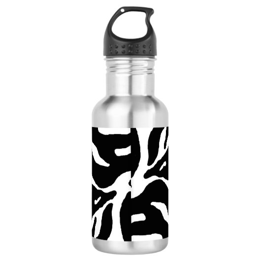 Bouteille D'eau Zebra Stripe Poster de animal (Devant)