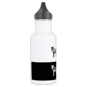 Bouteille D'eau Zèbre noir et blanc (Gauche)