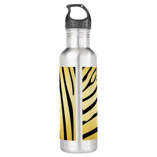 Bouteille D'eau Zesty Zebra Yellow (Dos)