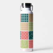 Bouteille D'eau Zigzag, Chevron, En vichy, Pois, Patchwork (Avant)