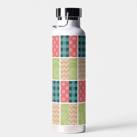 Bouteille D'eau Zigzag, Chevron, En vichy, Pois, Patchwork (Plage)