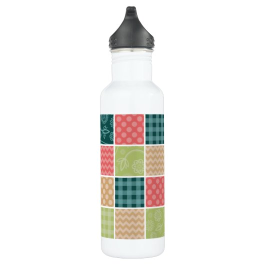 Bouteille D'eau Zigzag, Chevron, En vichy, Pois, Patchwork (Droite)