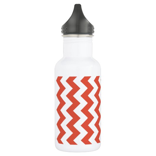 Bouteille D'eau Zigzag orange et blanc (Gauche)