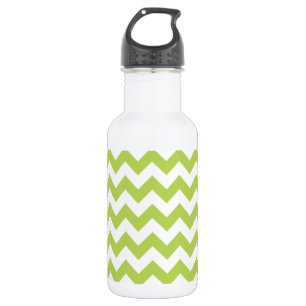 Bouteille D'eau Zigzag Vert, Chevron Vert, Motif Géométrique