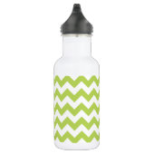 Bouteille D'eau Zigzag Vert, Chevron Vert, Motif Géométrique (Droite)