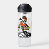 Bouteille D'eau Zombie Skater nom personnalisé (Arrière)