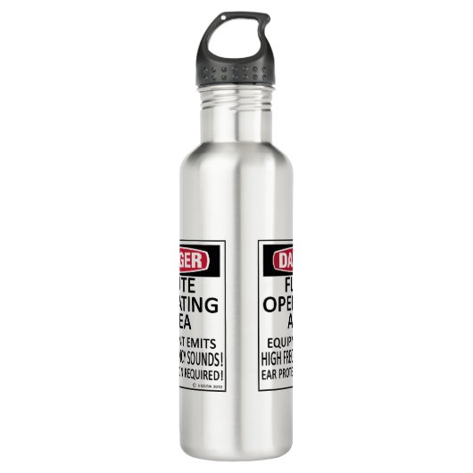 Bouteille D'eau Zone d'exploitation des flux (Devant)