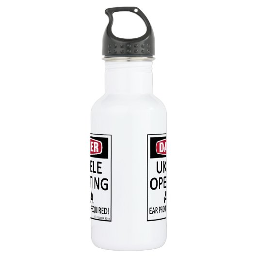 Bouteille D'eau Zone d'exploitation d'Ukulele (Dos)