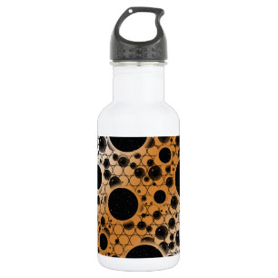 Bouteille D'eau Zones de bulles spatiales - Blanc/Bronze