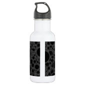 Bouteille D'eau Zones de bulles spatiales - Noir (Dos)