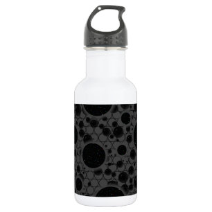 Bouteille D'eau Zones de bulles spatiales - Noir