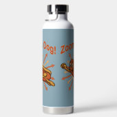 Bouteille D'eau Zoomie Chien volant Hot Dog Cartoon - Fun Retro (Droite)