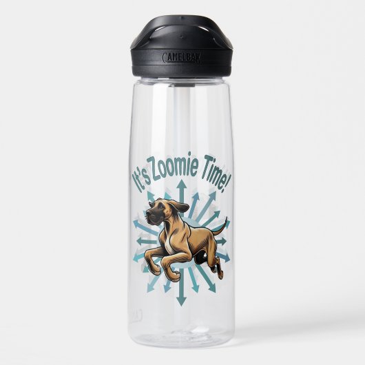 Bouteille D'eau Zoomie Time Great Dane (Arrière)