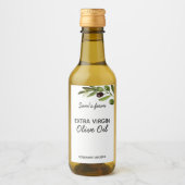Bouteille d'huile d'olive extra vierge Étiquette d (Devant)