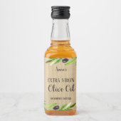 Bouteille d'huile d'olive extra vierge Étiquette d (Devant)
