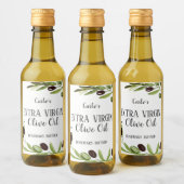 Bouteille d'huile d'olive extra vierge Étiquette d (Bouteilles)
