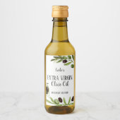 Bouteille d'huile d'olive extra vierge Étiquette d (Devant)