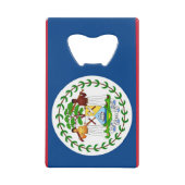 Bouteille en acier avec drapeau de Belize (Devant)